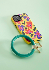 Phone_bangle_effetto_pelle_verde_Untags_cover_bloom_gialla