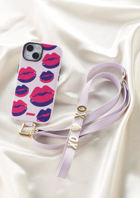 Phone Necklace personalizzabile lilla con Cover iPhone Lilla