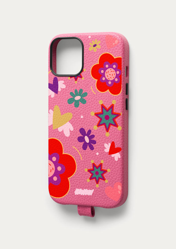 cover_untags_iphone_collezione_backto70_pelle_rosa_fiori