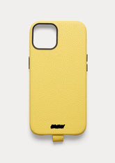 Cover Untags a tinta unita gialla per iPhone 12 e 12 Pro