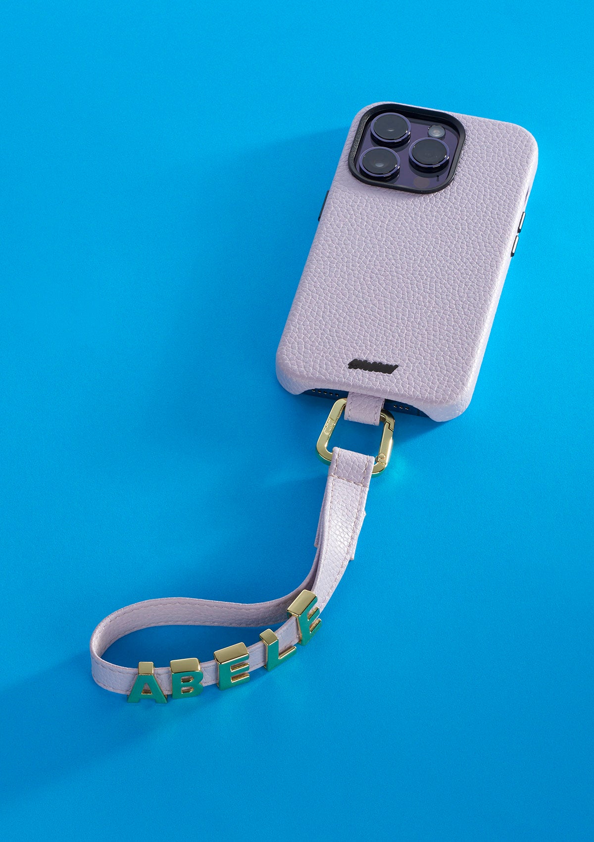 Cover iPhone 14 Pro Max Palette Untags in colore lilla con Phone Strap Personalizzabile e Strap Personalizzabile Lilla