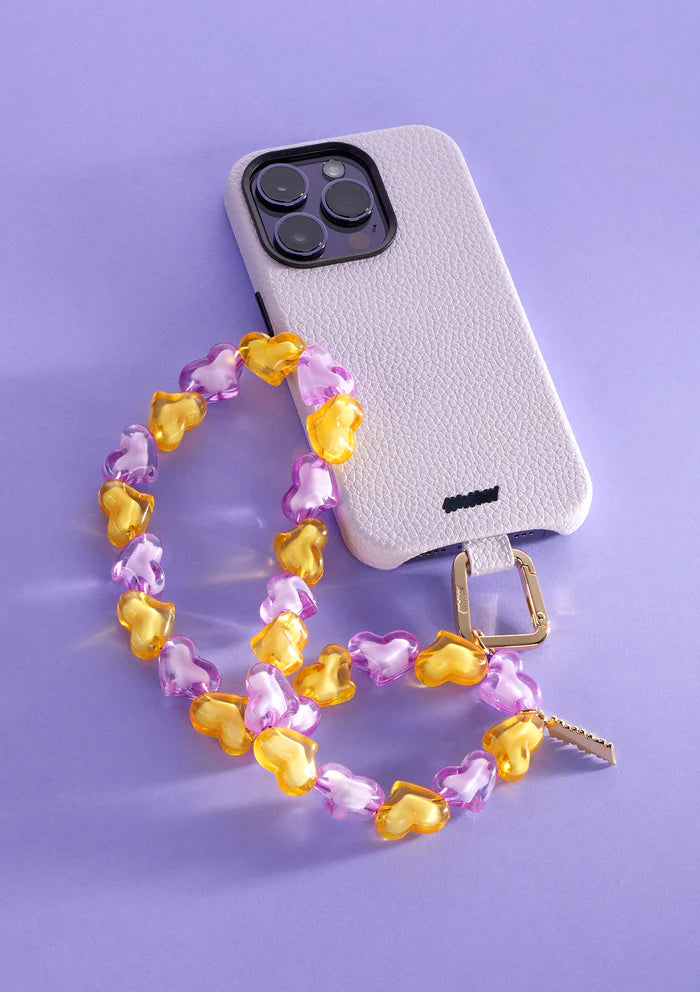 Glossy Hearts Phone Strap
