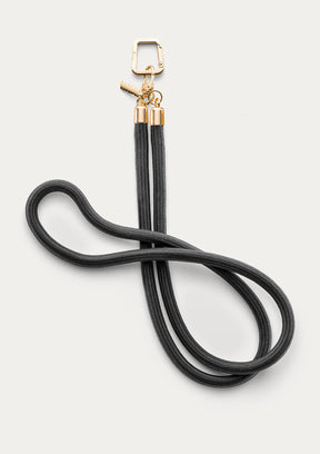 Phone Necklace Chunky in corda di colore nero, da agganciare al tuo iPhone
