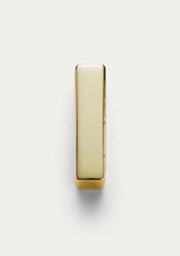 Vista frontale del Charm Untags Lettera I, in metallo dorato, per Phone Strap Personalizzabile