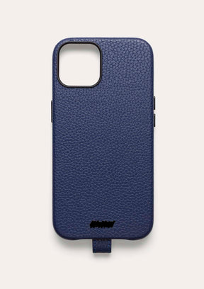 Retro di una cover Untags per iPhone 14 Plus in colore blu, collezione Palette
