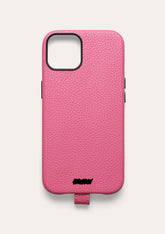 Retro di una cover Untags per iPhone 14 Plus in colore rosa, collezione Palette
