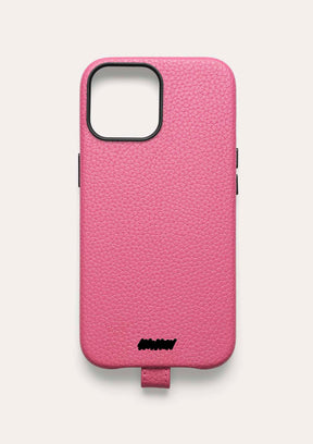 Retro di una cover Untags per iPhone 14 Pro Max in colore rosa, collezione Palette
