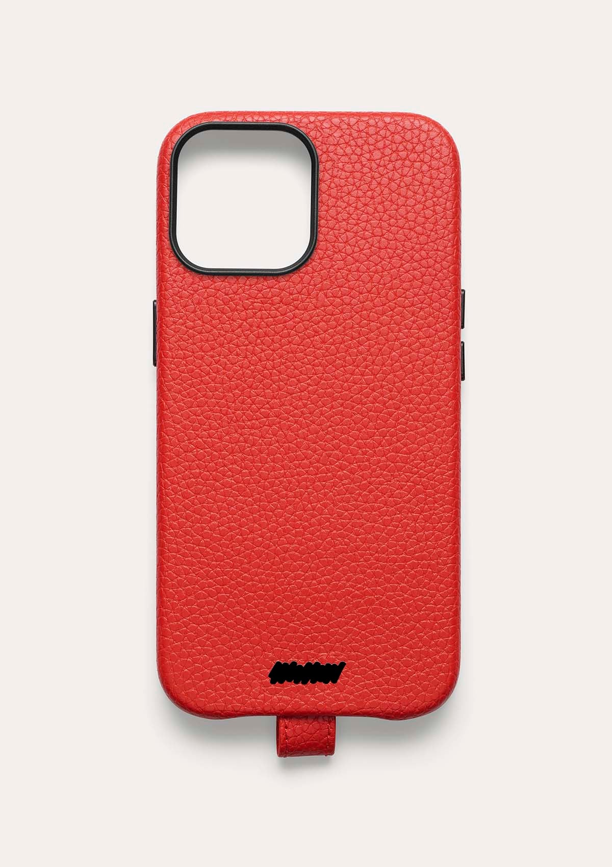Retro di una cover Untags per iPhone 14 Pro Max in colore rosso, collezione Palette
