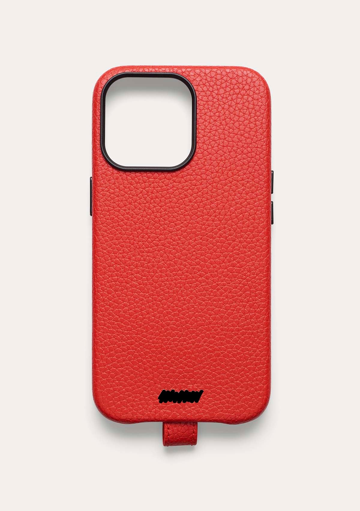 Retro di una cover Untags per iPhone 14 Pro in colore rosso, collezione Palette