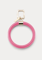 Bracciale Phone Bangle rosa con moschettone in oro  Untags